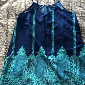 Blue and teal cover up